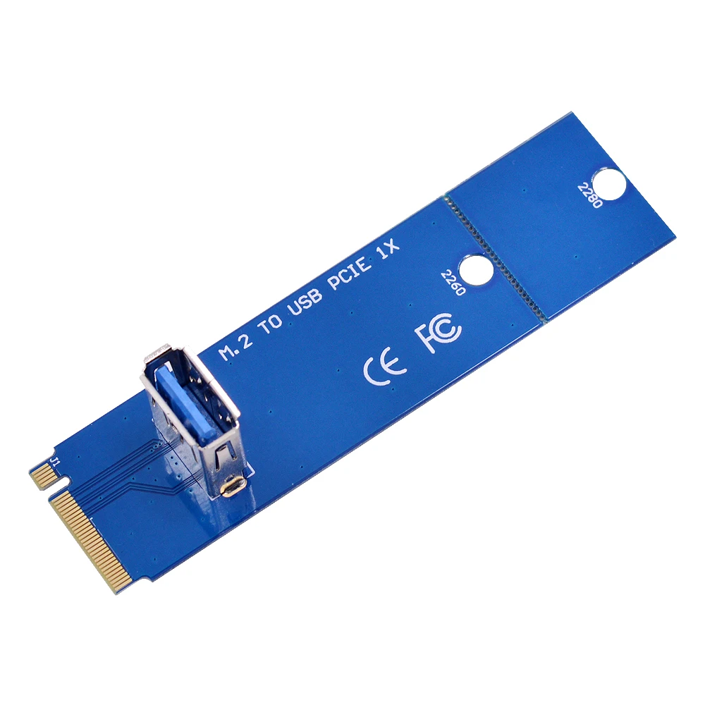 CHIPAL 100 шт. NGFF M.2 на USB 3 0 переносная карта M2 USB3.0 адаптер для PCI-E Райзер-карта PCI Express 1X