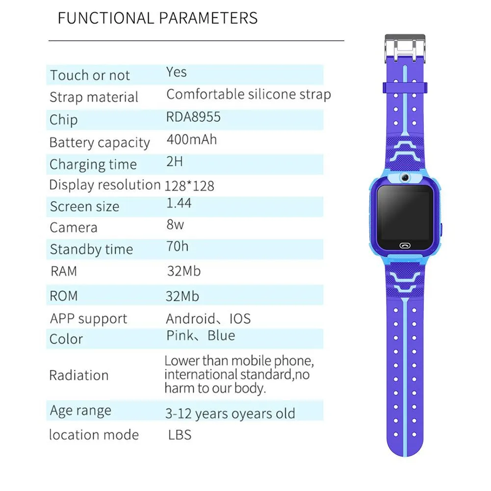 Детские Смарт-часы Q5 с сенсорным экраном и камерой |