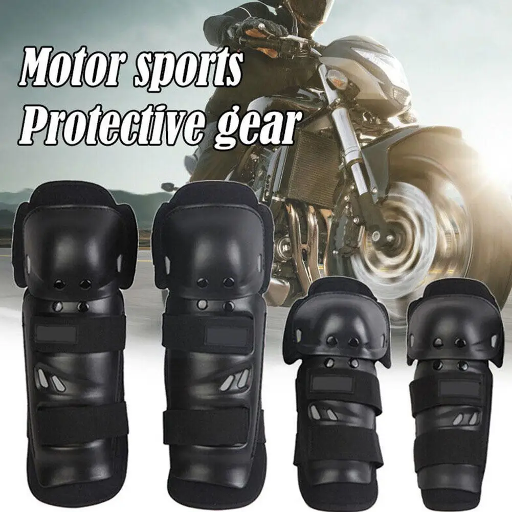 

Black 4pcs 2 x Knee Pads 2 x Elbow Pads Motorcycle AccessoriesKnee Thickening Protective Gear Elbow Pad Protector Protectio D1O5