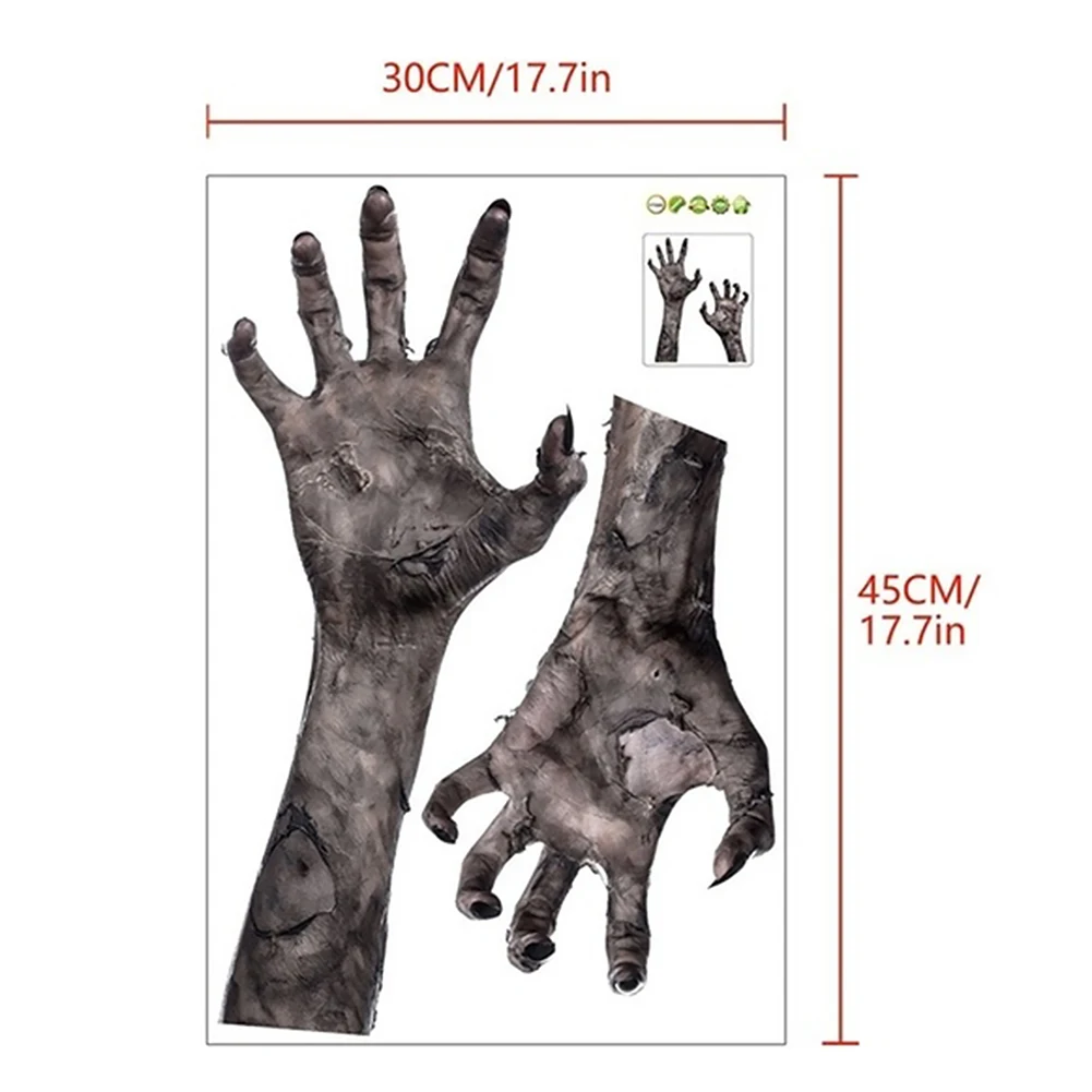 Хэллоуин призрак ручные наклейки живые обои Декор &quotУжасы&quot стены и окна