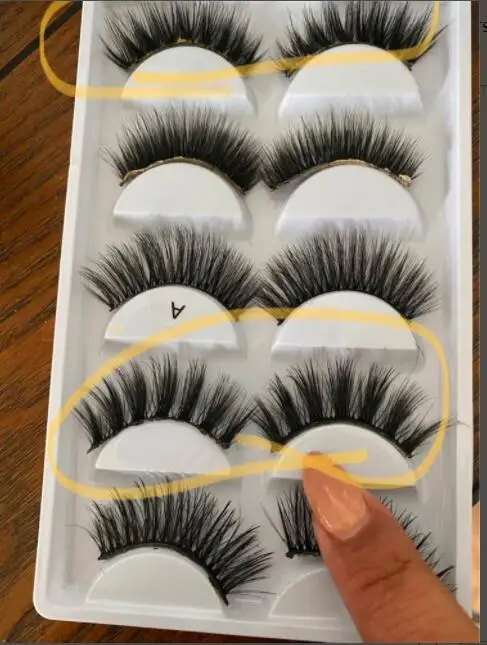 

20pcs 10 pairs customised false eyelashes