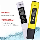 Цифровой измеритель PH TDS EC, тестер температуры воды в виде ручки, инструмент для измерения качества воды, тестер воды для аквариума и бассейна