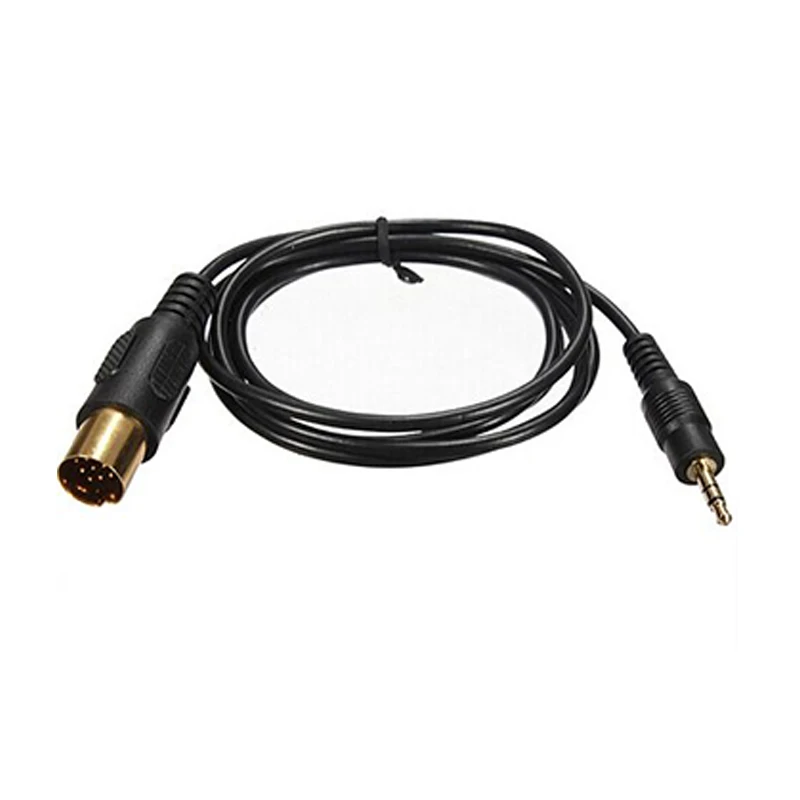 Высококачественный автомобильный черный 13pin AUX в аудио кабель CD changer к