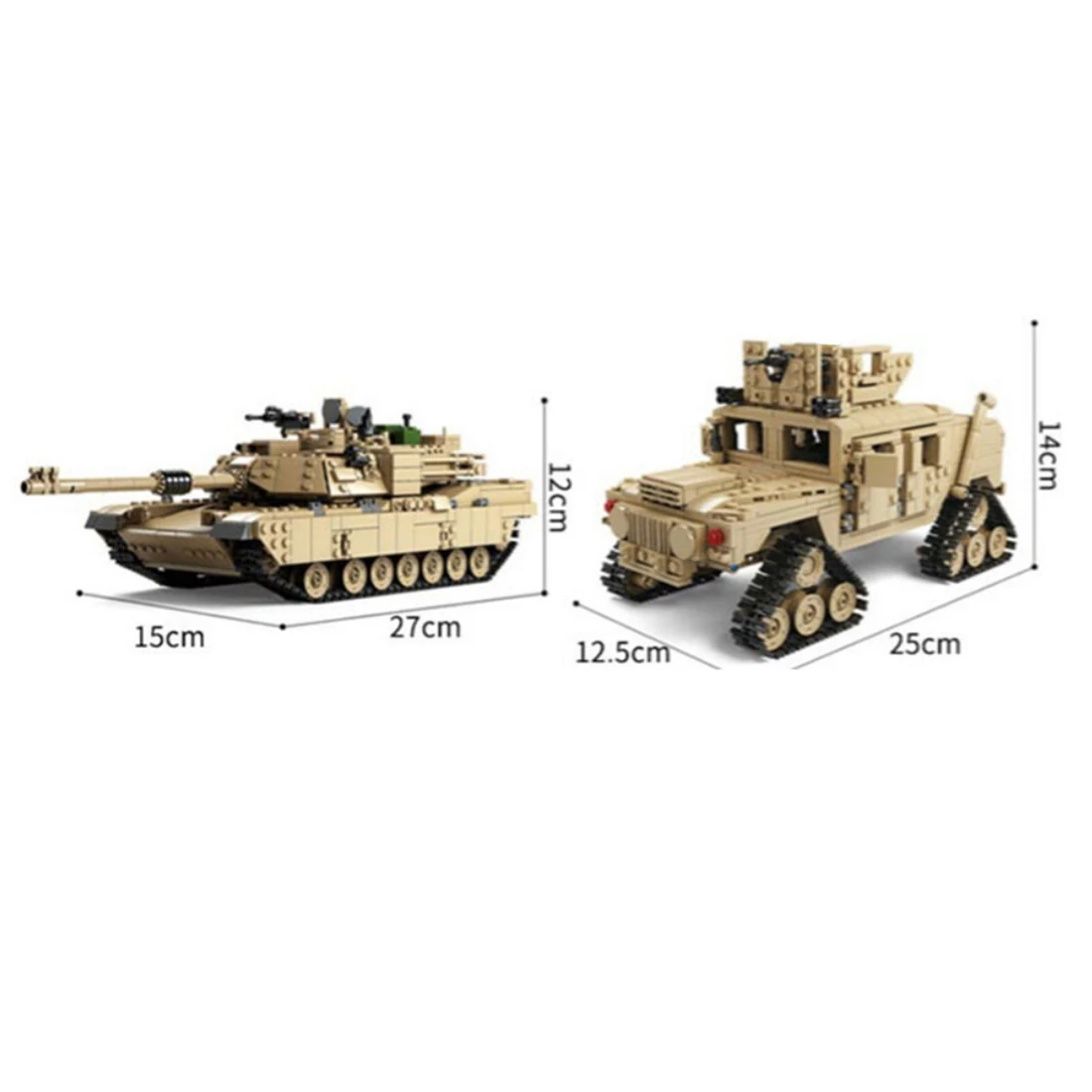 

1463Pcs Children DIY Small Particle Building Block Model Large Tank Military Vehicle Construction Kit Building Block Toys