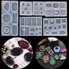 Круглая капля сердца формочка для силиконовой Подвески Смола форма для DIY Кристалл эпоксидная смола Изготовление ювелирных изделий ожерелья инструменты для ювелирных изделий