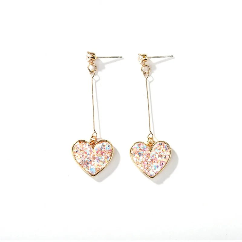 Корейский модный симпатичный блестки любовь темперамент простой