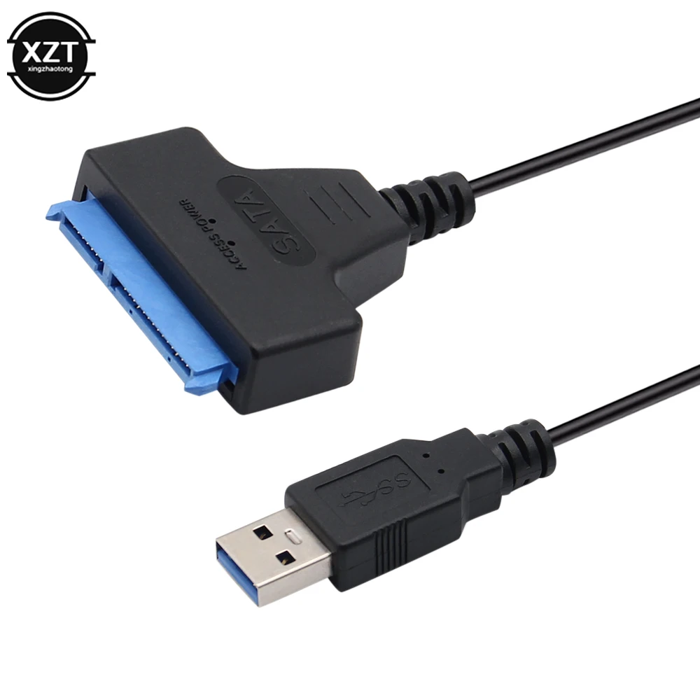 

SATA to USB 3.0 Cable Up to 6 Gbps for 2.5 Inch External HDD SSD Hard Drive SATA 3 22 Pin Adapter USB 3.0 to Sata III Cord