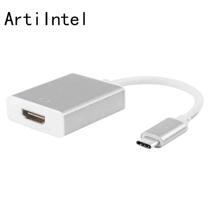 Кабель-адаптер type-C к HDMI для мужчин и женщин(совместим с Thunderbolt3) к HDMI USB 3,1 алюминиевый тип C для MacBook Chromebook