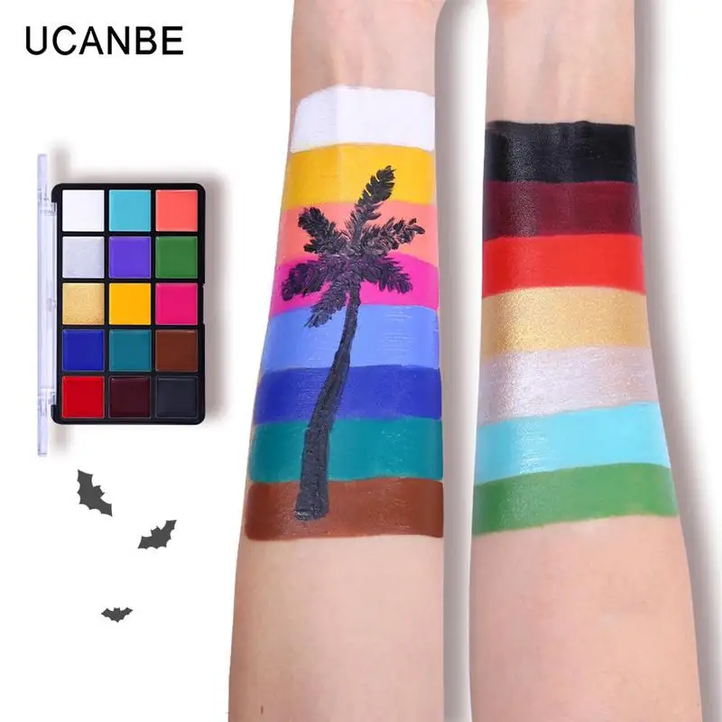 Маслянистый цвет для рисования лица 15 цветов самостоятельной сборки боди арта