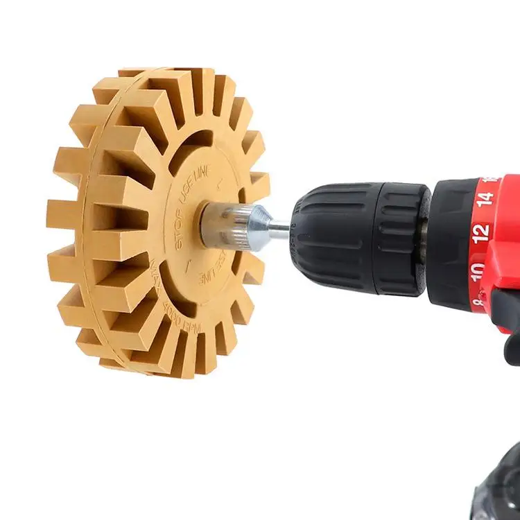 Полировальное колесо 1/4 дюйма устройство для удаления стикеров резиновый ластик