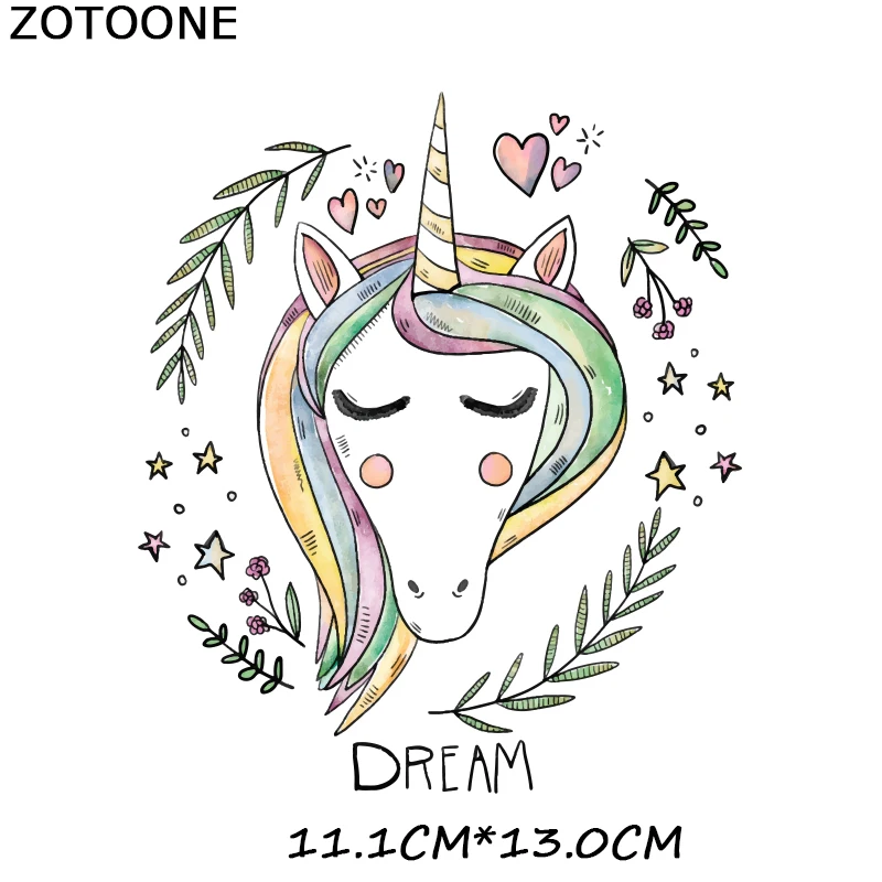 ZT1481 ZOTOONE Мультяшные наклейки с животными для железной передачи одежды DIY аксессуары футболки Платья моющиеся теплопередачи H - Цвет: ZT1481