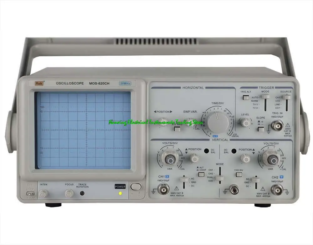 

Двухканальный осциллограф REK MOS-620CH 620CH, аналоговый осциллограф 20M