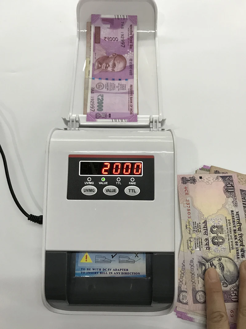 LED Battery Money Currency Counting Machine Portable Bill Cash Banknote Counter Money for dollar Euro Russian Ruble