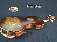 baroque style song concert violin 44shell inlaid on backpowerful sound 11122