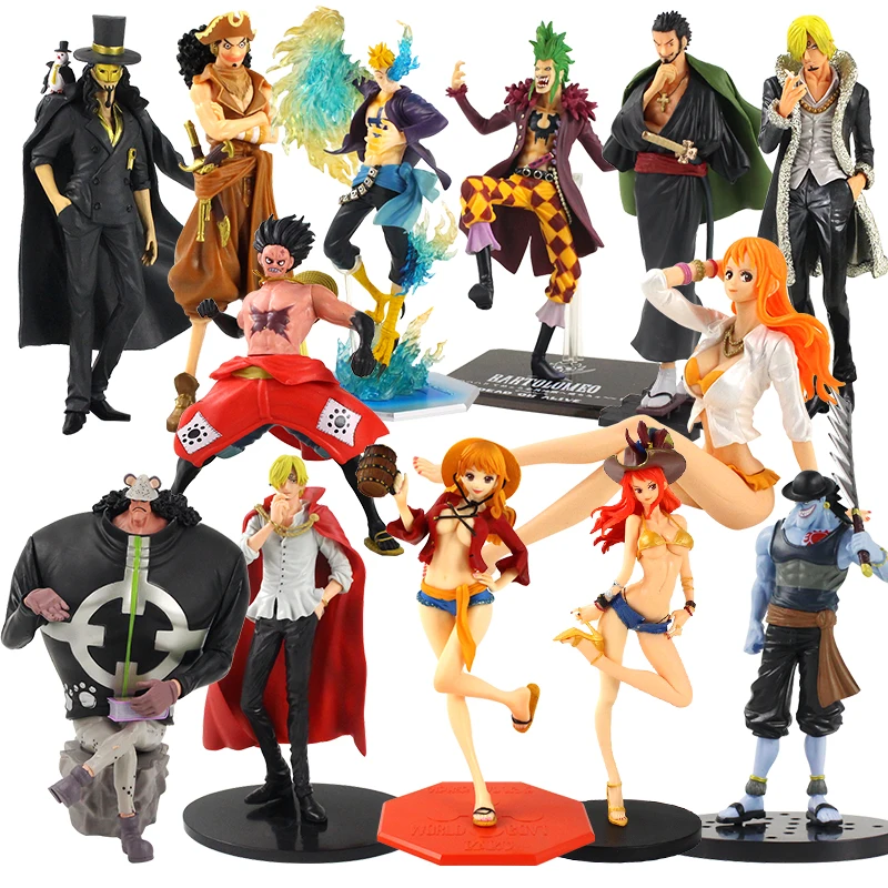 

Экшн-фигурка Luffy Sanji Usopp Bartolomeo Marco Bartholemew Kuma Rucchi Arlong Nami Dragon ule Mihawk, ПВХ, модель, игрушка, кукла