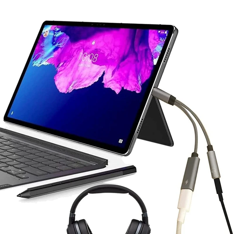 USB C To 3.5Mm Audio Adapter PD 60W Type Headphone Jack Dongle With Charging Compatible For Mackbook Pro | Электроника