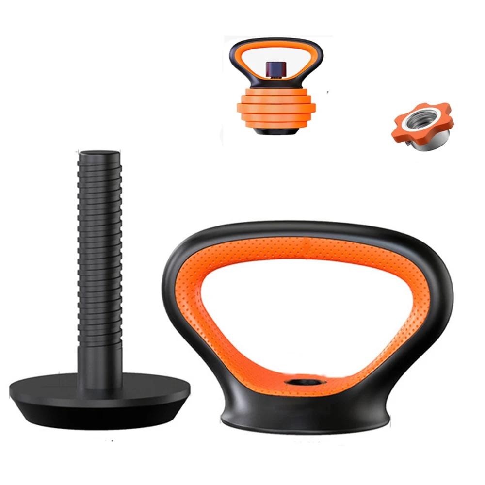 

Fitness Adjustable Metal Kettlebell Handle for Weight Plates Arm Strength Workout Kettle Bell Grip Dumbbell