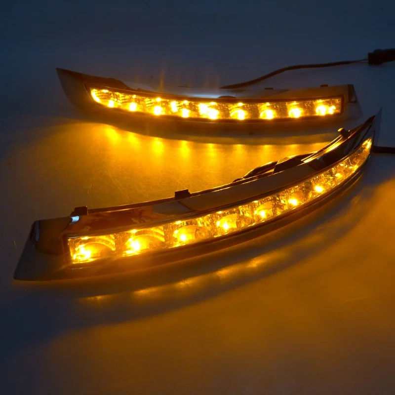 Для Volvo XC90 2007 2013 светодиодный DRL Дневной светильник тумана Светильник Автомобиля