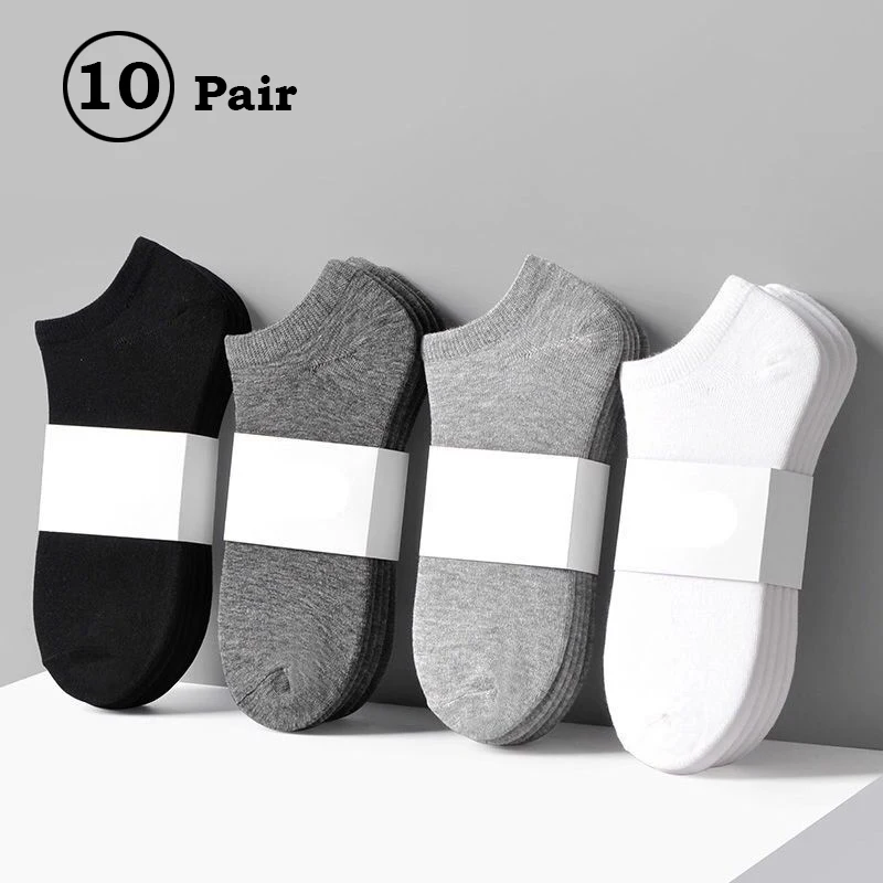 

10pair Summer thin crew socks men and women casual solid color socks neutral socks wholesale shallow mouth socks men ankle socks