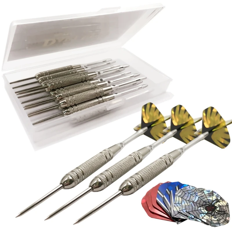 

12 Pcs Professional Needle Tips Darts Set Flights Wing Needle Barrel Aluminum Metal Shafts Beginner Throwing Hard Dart