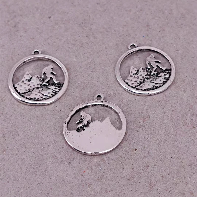 5 шт. Новое поступление Античная Посеребренная Подвеска Bigfoot подвеска для бега в