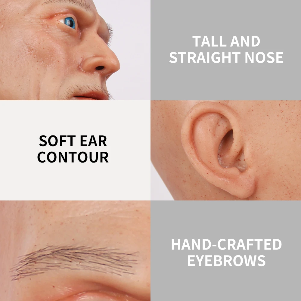 Маска KUMIHO для пожилых людей европейская мягкая маска в стиле Чарльза силиконовая