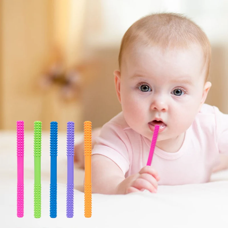 

Baby Teether Silicone Dental Care Toothbrush for Toddler Kids Chewable Safe Molar Toy Food Grade BPA Free Baby Teething Toys