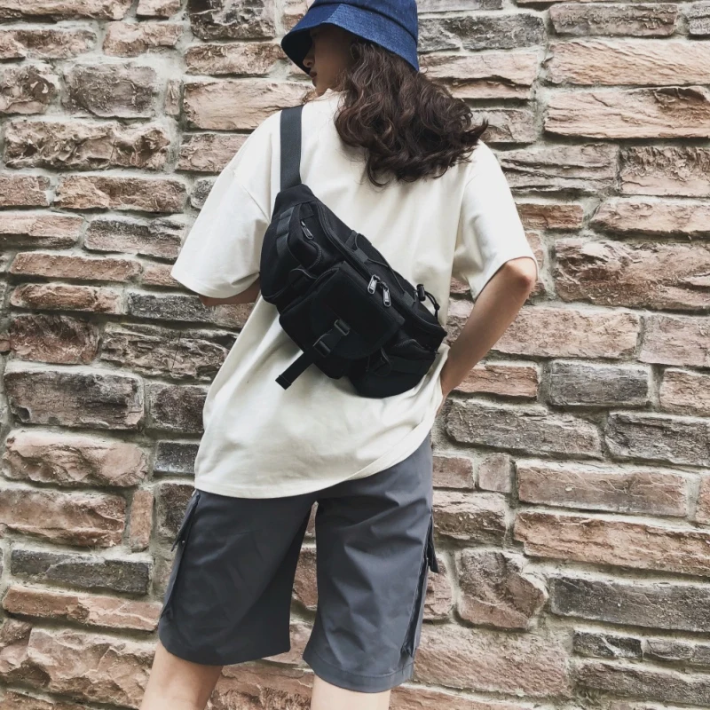 

Outdoor Waist Bag Adjustable Multifunctional Waterproof Chest Bag Pack Hiking Camping Running Walking Bag