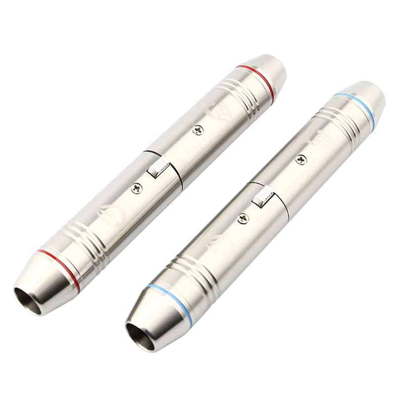 3 Pin XLR Мужской Женский Разъем DS Нержавеющая сталь Позолоченный Сделано в Китае