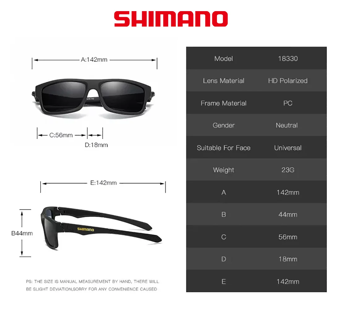 Новые поляризованные очки для рыбалки Shimano Модные солнцезащитные и верховой езды