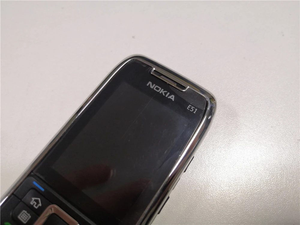 Разблокированный Nokia E51 Symbian OS 2,0 дюймов 2MP камера 3g 1050 мАч 240x320 Bluetooth Восстановленный мобильный телефон