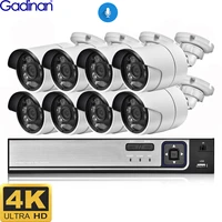 4k 8mp ultra hd poe nvr system kit outdoor cctv record security surveillance 8mp ip camera outdoor home video camera set