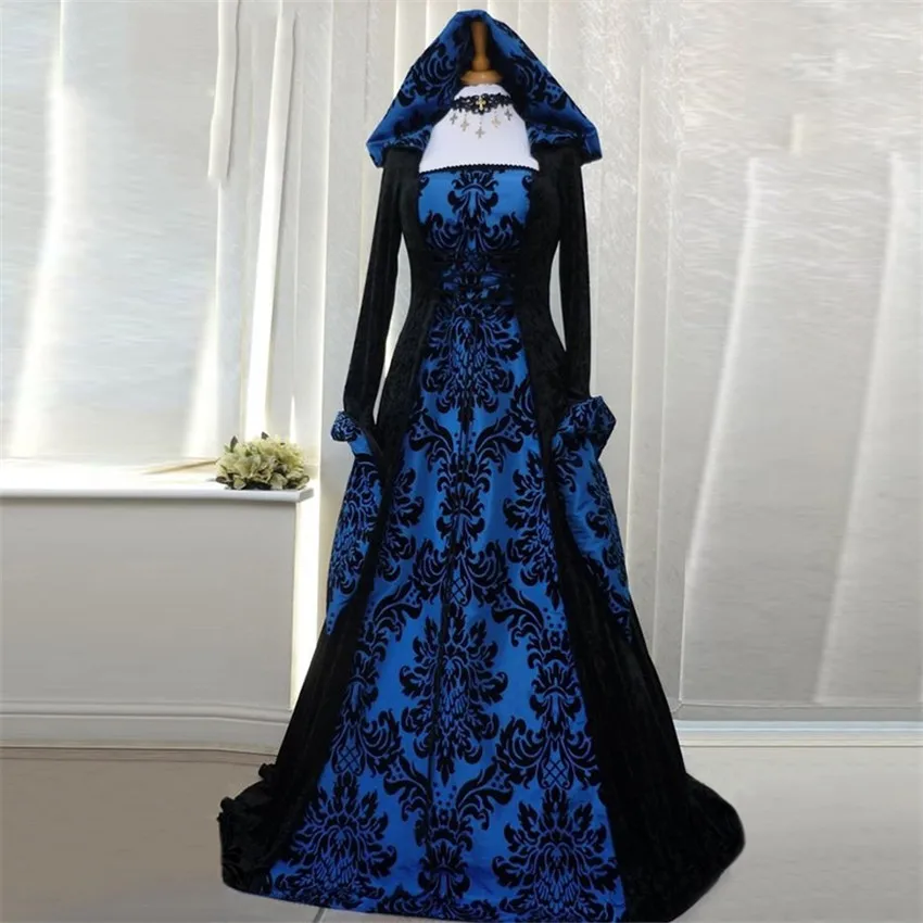 Женский винтажный костюм для косплея готический средневековой принцессы эпохи