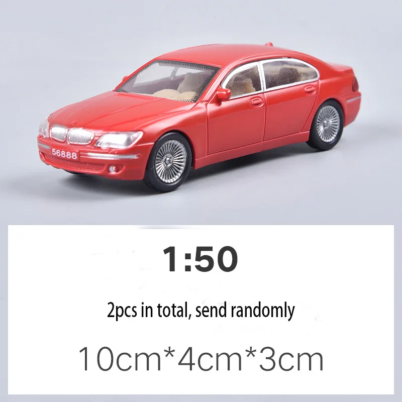 2 шт./10 шт./50 шт. модель автомобиля грузовик автобус 1: 75 1:100 1:150 1:200 строительство Поезд Макет Набор модель поезд Хо/ТТ/н масштаб железнодорожное моделирование - Цвет: 2pcs car 50 scale