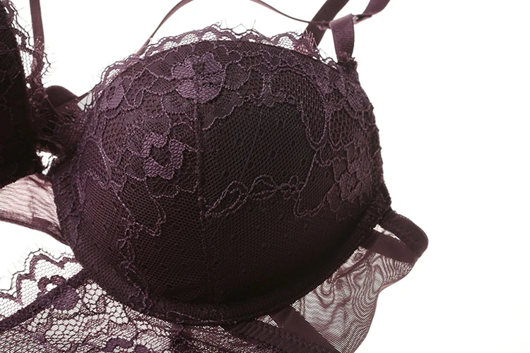 Hollow out push up pure color women sexy underwear Euramerican young ladies lingerie Beauty back pack cross female sleepwear