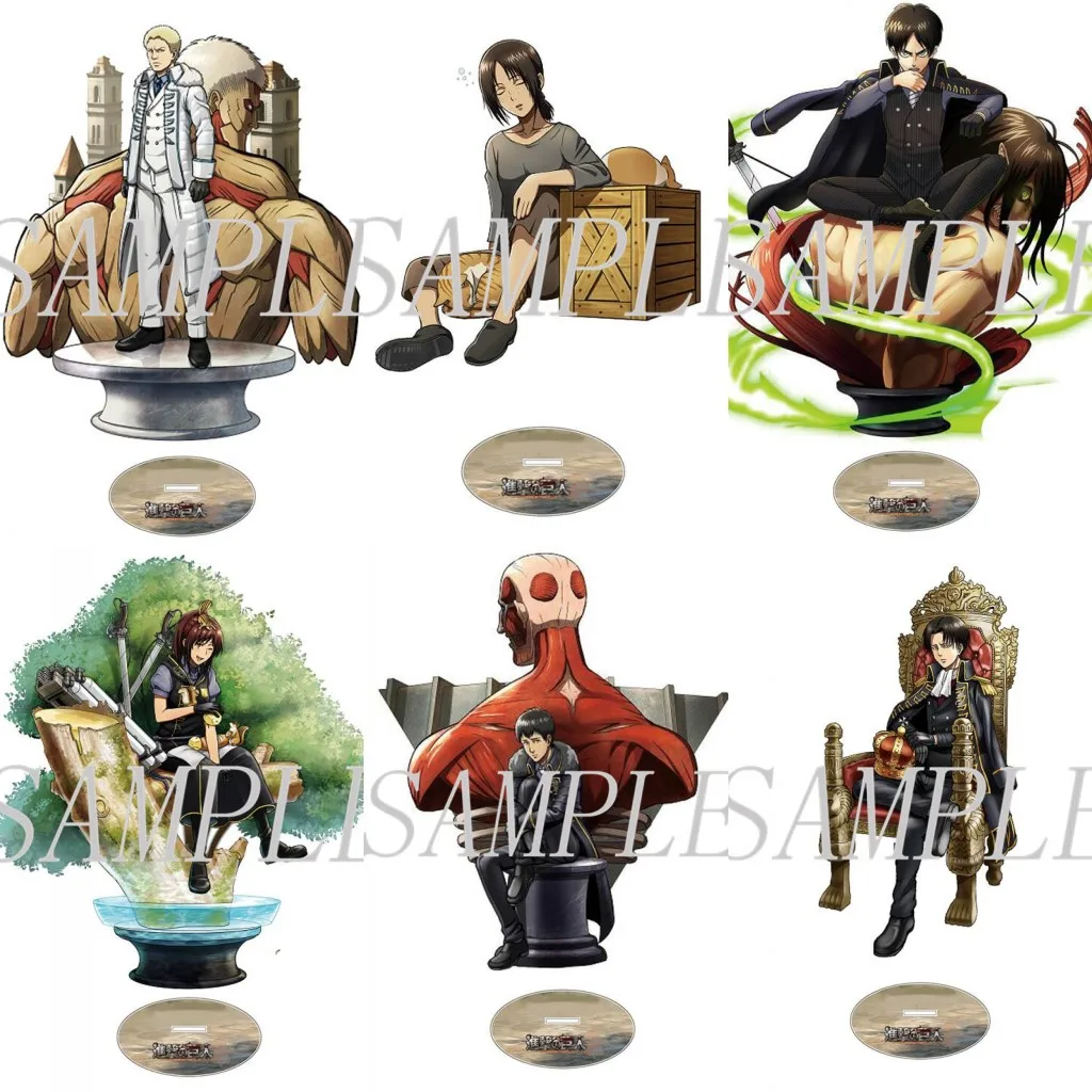 

HOT Anime Attack on Titan Levi Ackerman Acrylic Large Stand Figure Model Desktop Decor Toy Armin Arlert Erwin Eren Jaeger