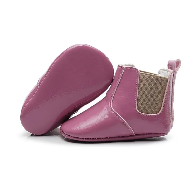 bright dark pink Осенняя мода, стиль, искусственная кожа, детские мокасины, обувь для мальчиков и девочек, обувь для малышей - Цвет: bright dark pink