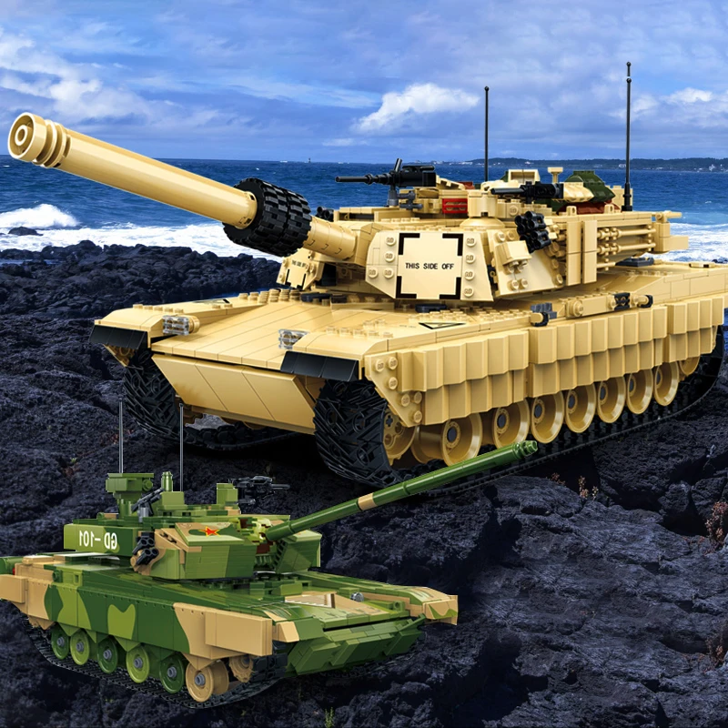 Набор строительных блоков Gudi A1M2 Abrams Tank Military 99A креативные совместимы с ww2 1 War2 Panzer |