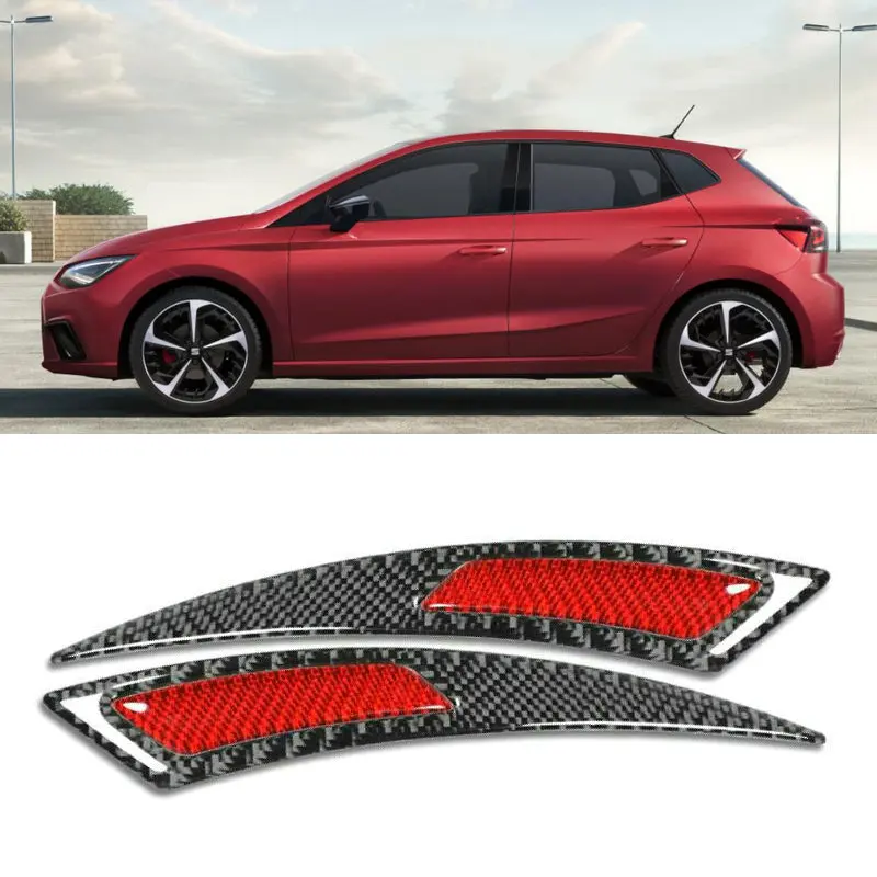 

Carbon Fiber Wheel Eyebrow Sticker For seat leon ibiza Alhambra Altea Arosa Cordoba Exeo Toledo Mii arona ateca inca