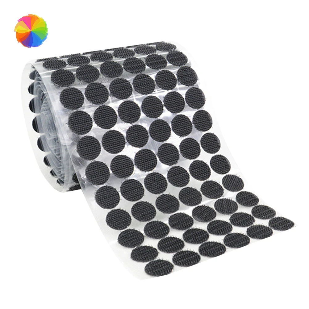 450 пар крюк петля палка на Монеты Точки самоклеющиеся петли круглые подушечки