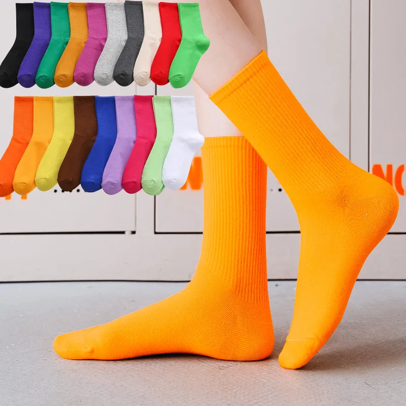 

1 Pair Fashion Solid Colored Short Socks Unisex Socks Cotton Funny Socks Female Candy Color Harajuku Socks Lady Girls Socks