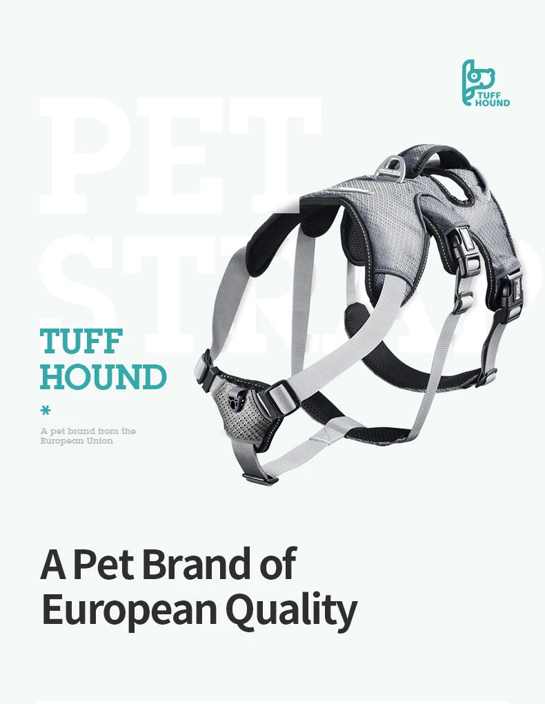 Tuff Hound K9 товары для домашних животных собаки жгут синий/красный/серый Жилет Жгут для средних/больших собак не тянет грудь жгуты