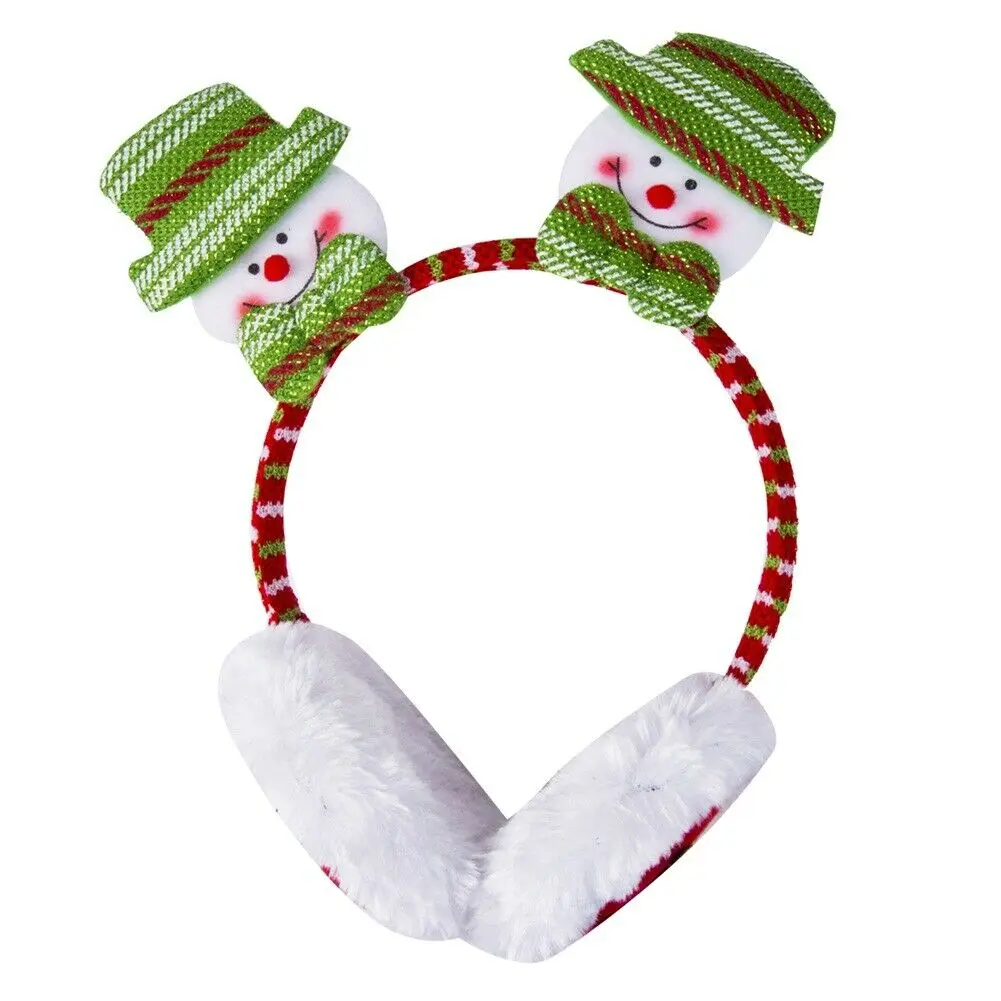 3 Snowman Лидер продаж, 1 шт., рождественские повязки на голову, шапка Санта-оленьи рога, Рождественский детский ободок для взрослых, повязка на голову, наголовный обруч ободок для вечеринки - Цвет: 3 Snowman
