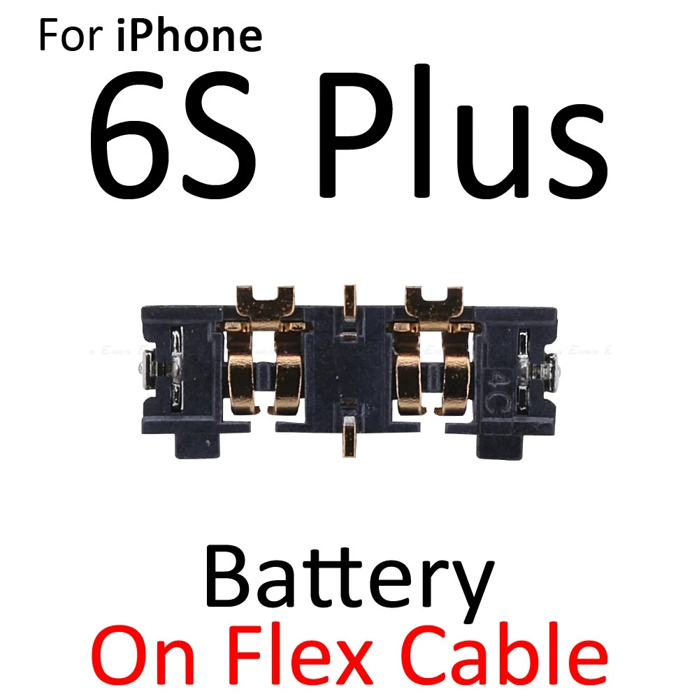 2 шт. внутренняя панель разъема для аккумулятора iPhone 5 5S SE 5C 6 6S Plus держатель гибкий