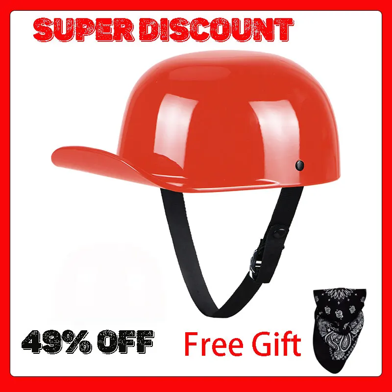 Мотоциклетный шлем Ретро мотоцикл полный уход за кожей лица кепка бейсболка