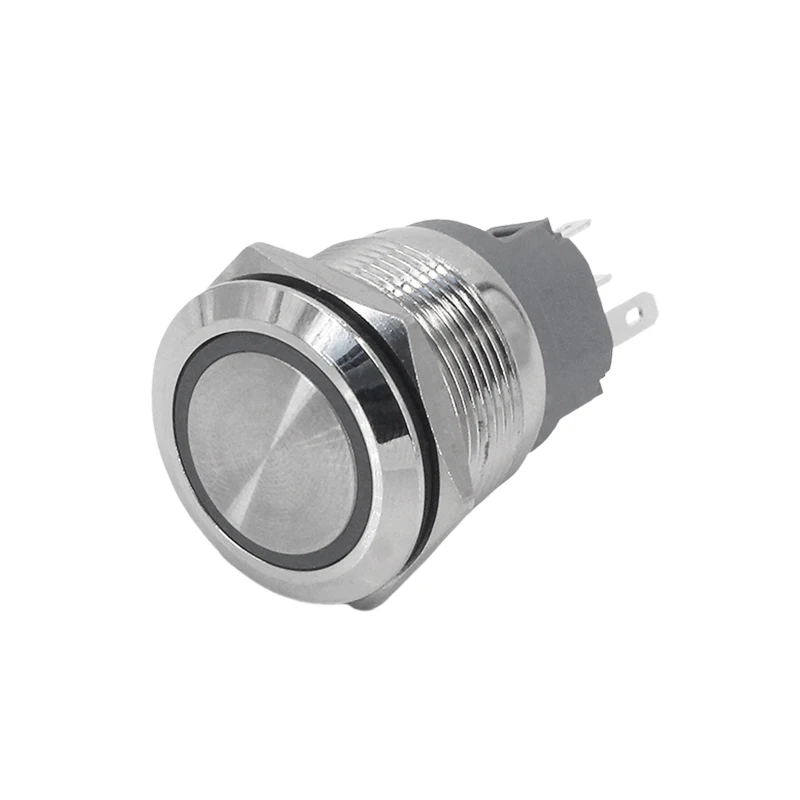 Металлическая маленькая кнопка фиксации питания переключатель мгновенного