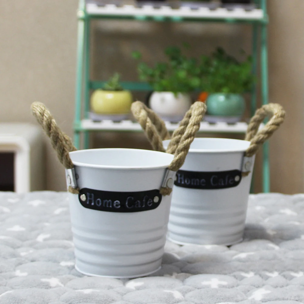 Винтажные цветочные горшки из пеньковой веревки декоративные вазы для цветов с