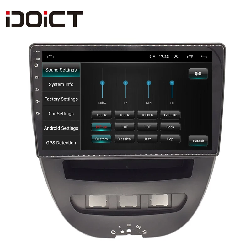 Автомобильный DVD-плеер IDOICT Android 8 1 GPS-навигация мультимедиа для peugeot 107 Toyota Aygo Citroen C1