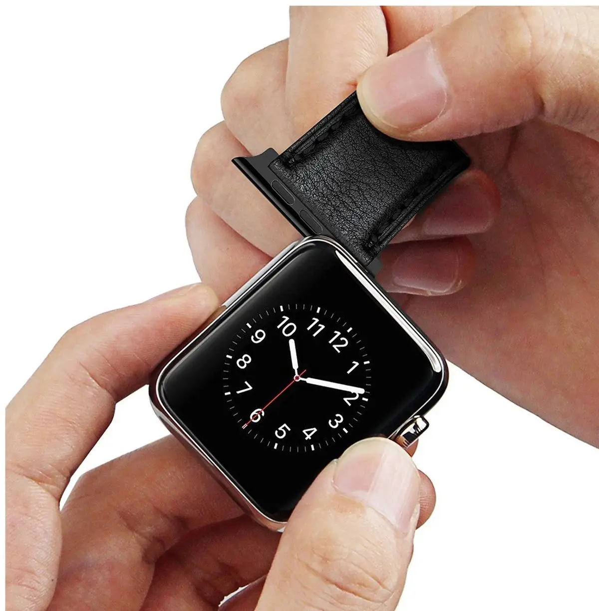 Металлический адаптер с застежкой для apple watch band 44 мм 6 5 iwatch series 4 3 2 Аксессуары 42 40 38
