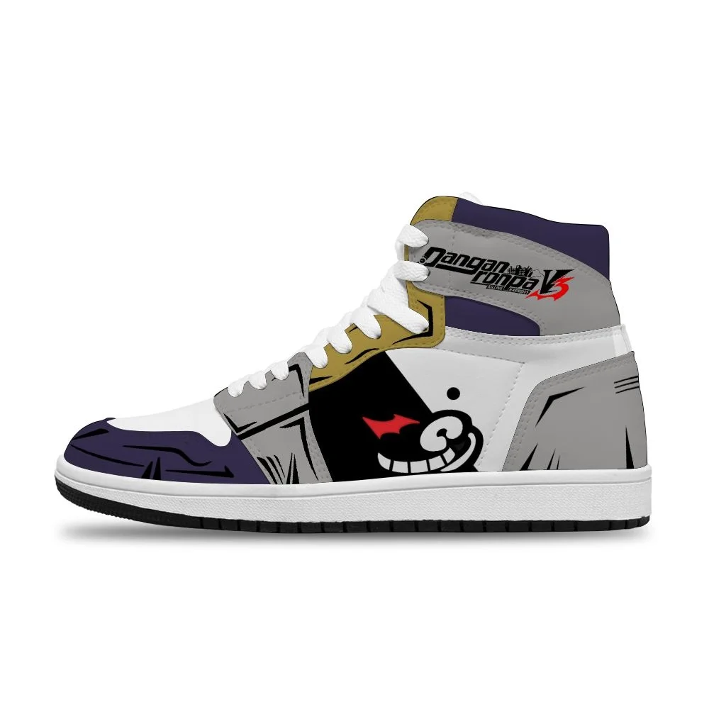 

2021 Japanese Hot Anime Danganronpa Diy Printed Running Non-Slip Leisure Shoes For Woman Unisex Fashion Sneakers